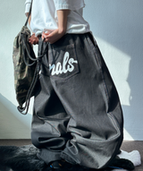 HIP PRINTING TATTOO LETTERING BALLOON RAW LOW DENIM 🩵🖤 - 2 COLORS