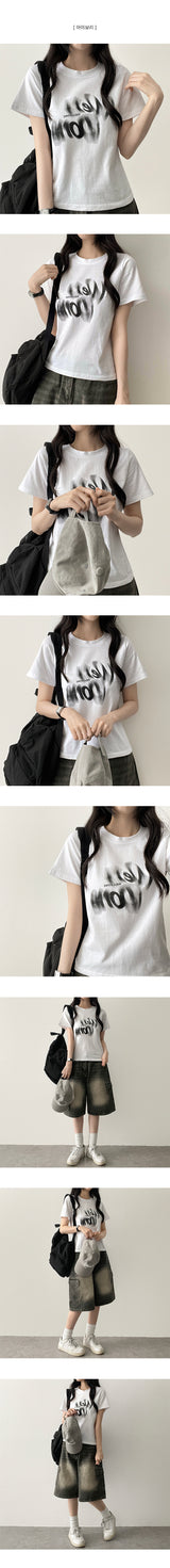 Well gradient short sleeve tee 