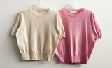 Selling round short sleeve knit