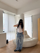 ループラグランTシャツ