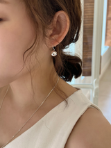Silver bell earring (silver)