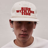 RIDE WITH THE TIDE EMBROIDERED CAP_IVORY