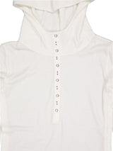 RIVET BUTTON HOODIE TOP