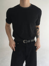 waffle ringer short sleeve(3colors)