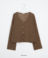 Milkpo Summer Basic Loose-Fit Cardigan