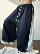 SIDE COLORATION PINTUCK BALLOON PANTS 💙🩶🖤🤍3COLOR