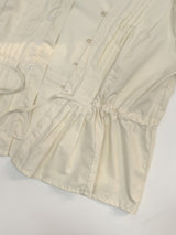 Cello V-Neck Shirred Blouse