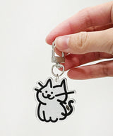 my cat acrylic keyring