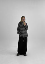[MADE] Demodet Napping Checkered Hooded Shirt