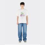 Riso Graphic Birphin Short Sleeve T-shirts (White)