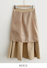 Julian Pintuck Pleats Long Skirt