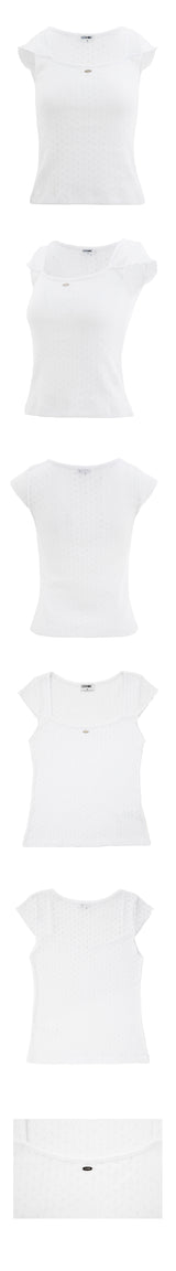デイジーTシャツ_WHITE