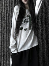 pale faded printing T (3color)