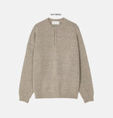 Levon Basic Henley Neck Knit
