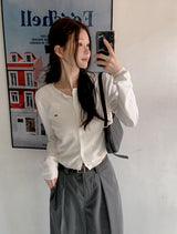 #OB Pendant Viscose Knit Round Cardigan (8color)
