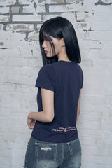 VC Signature Embroidered Slim Fit Short Sleeved T-SHIRT [UK]