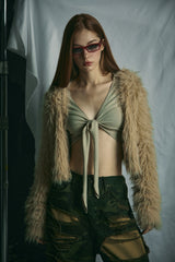 FUR CARDIGAN