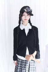 Pastel Round Knitwear Cardigan (2colors)