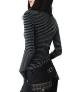 Theone Wide Collar Slim Long Sleeve