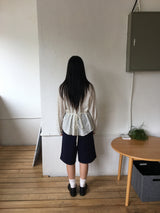 Petal shirring blouse (2color)