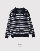 #MLボーダーカラールーズフィットニット (5color)