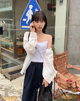 SP クロップストラップキャップキャミソール（3色）
