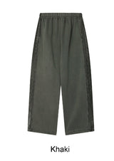 Raven Velvet Track Pigment Brushed Pants