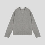 ASCLO ヘンリーネックニットロングT (4color)