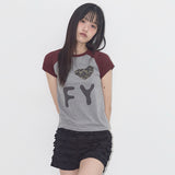 I LOVE FY TEE (GRAY) F25QB102