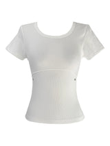 シルバーリベット半袖Tシャツ