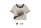 プリンティド半袖Tシャツ
