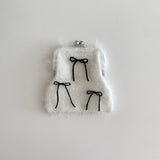 [MADE] Étang Ribbon Fluffy Pouch | White