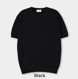 Roel Cable Round Short Sleeve Knit