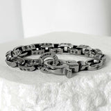 [BxV] Symbol logo carving chain bracelet