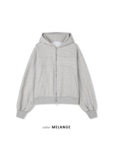 curved hood zip up(2colors)