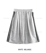 track wide Bermuda sweatpants
