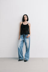 ss cubic pants (blue)