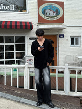 ASCLO Overfit Twist V Neck Knit (7color)