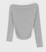 [MADE] クロジュオフショルダーロングスリーブTシャツ