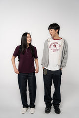 1/2 レギュラーサイドパネルPKティー (BURGUNDY)
