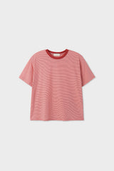 Marvin Crop Stripe Short Sleeve T-Shirt 3C
