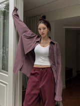 Air Pigment Loose Fit Checkered Shirt