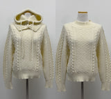 [Wool 80%/Barclava SET] フィッシャーマンルーズフィットニット