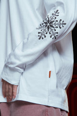 SNOW LOGO LSV T SHIRT / WHITE
