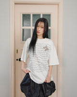 Updraft Oversized Artwork T-shirts [White]