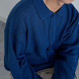 ASCLO Sukashi Collar Cardigan (4color)