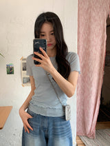 #ウェーブポイントショートスリーブTシャツ＋スリーブレスセット(3color)