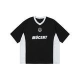 サッカーユニフォームフットボールTシャツ(Black, White)
