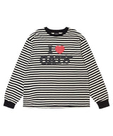 I LOVE CATS STRIPE LONG SLEEVE