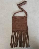Suede Fringe Shoulder Bag (5color)